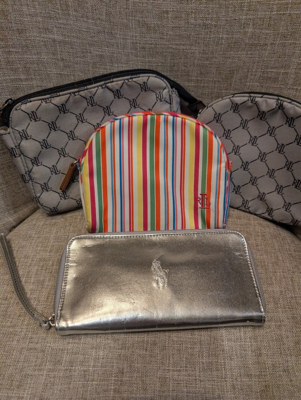 Ralph Lauren Beauty Bundle Cosmetic Bags Wallet
